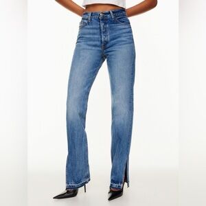 EB DENIM Unraveled Two Split Hem Jeans ~ size 27